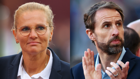 Sarina Wiegman and Gareth Southgate