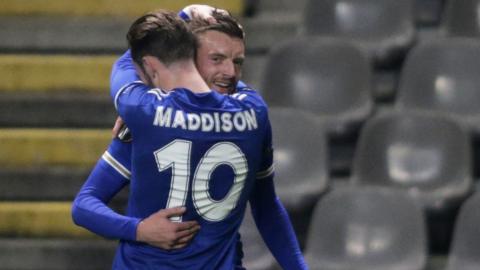 James Maddison and Jamie Vardy