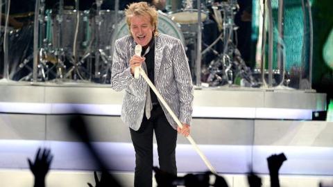 Rod Stewart performs at SSE Hydro Scotland's newest arena and concert venue on September 30, 2013 in Glasgow, Scotland