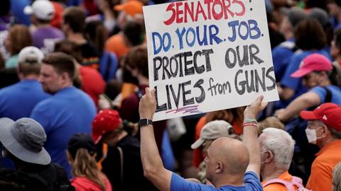 Protesters call for US gun controls