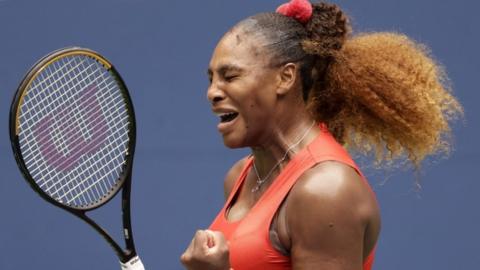 serena williams celebrates