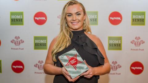 Jemma McGrath won the Northern Ireland, Ulster Bank Enterprise award at The Prince's Trust Awards