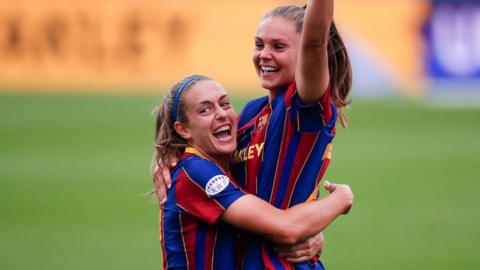 Lieke Martens celebrates