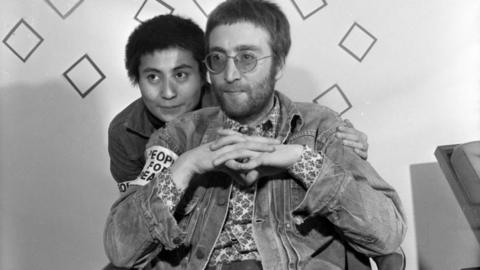 Yoko Ono and John Lennon