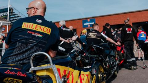 Bikes in parc ferme