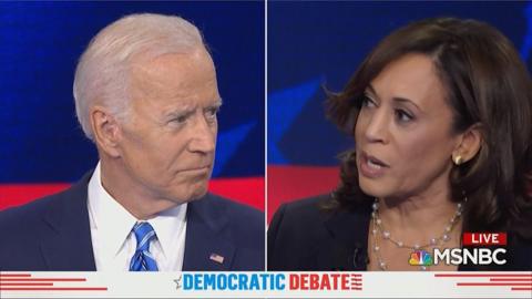 Senator Kamala Harris confronted former Vice-President Joe Biden on his past voting record on bussing.