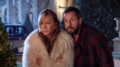 Jennifer Aniston and Adam Sandler starring in Murder Mystery 2 on Netflix