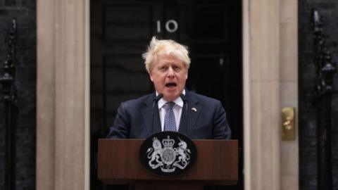 Boris Johnson makes his resignation speech