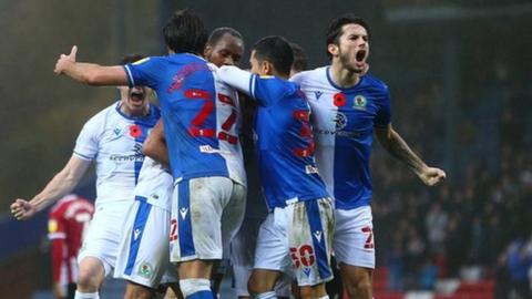 Blackburn bounced back from losing 7-0 to Fulham midweek, their heaviest ever home league defeat