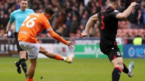 On-loan Ian Poveda's early strike for Blackpool was only the fourth goal of his young career - and his first in over 15 months