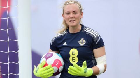 Jackie Burns in Northern Ireland training