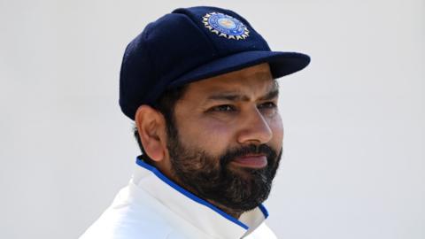 India skipper Rohit Sharma looks on during day three of the ICC World Test Championship final against Australia at The Oval