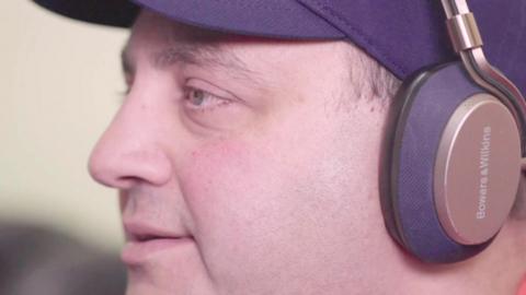 Adam Fayad, listens to the Australian Open via Action Audio
