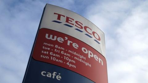 Tesco sign