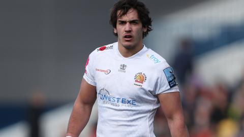 Santiago Grondona scored his first ty for Exeter in the Premiership defeat at Worcester