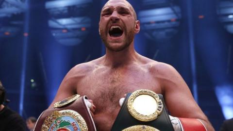 World heavyweight champion Tyson Fury