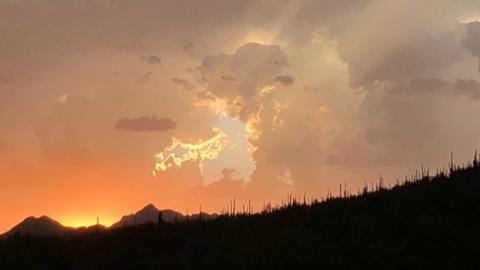 The skies in Arizona.