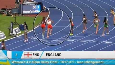 England women's 4x400m relay