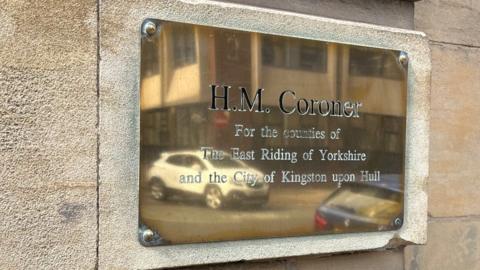 Sign on front of Hull Coroner's Court