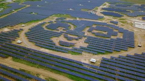 A solar plant in China