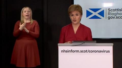 First Minister Nicola Sturgeon