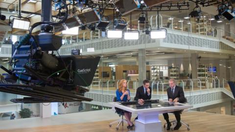 Sky News studio
