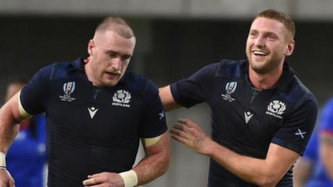 Scotland stars Stuart Hogg and Finn Russell