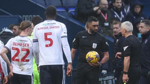 Referee Sunny Sukhvir Gill calls off Bolton's League One fixture with Cheltenham Town