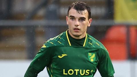 Liam Gibbs in action for Norwich