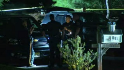 Police outside the home of judge Esther Salas in North Brunswick. 19 July 2020