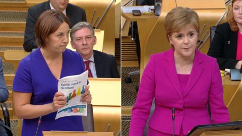 Kezia Dugdale and Nicola Sturgeon