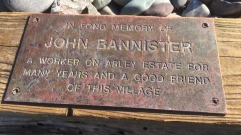 Plaque found on beach