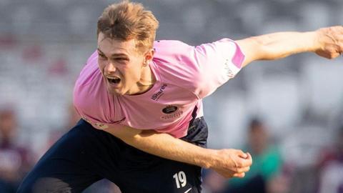 Blake Cullen in action for Middlesex