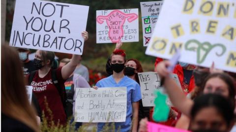 Nationwide protests against the Texas ban took place last week