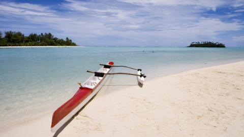 Outrigger canoe, Rarotonga, Cook Islands