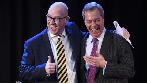 Paul Nuttall and Nigel Farage