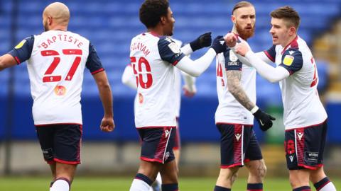 Declan John's goal for Bolton was his first in England, having scored all his three previous goals north of the with Rangers