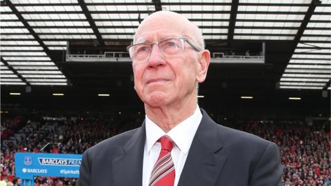 Sir Bobby Charlton at Old Trafford