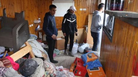 Palestinians at site of gun battle in Jericho (06/02/23)