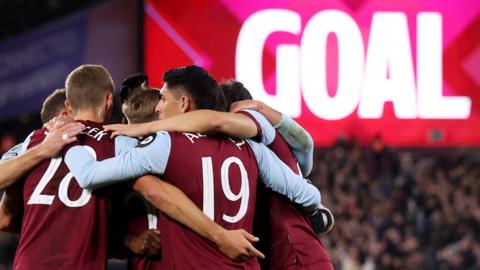 West Ham celebrate taking the lead against Arsenal