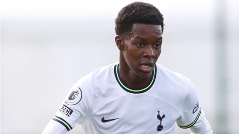 Sierra Leone's Kallum Cesay playing for Tottenham