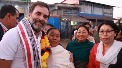 Rahul Gandhi kicked off Bharat Jodo Nyay Yatra in Manipur