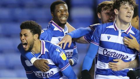 Reading celebrate Josh Laurent's goal