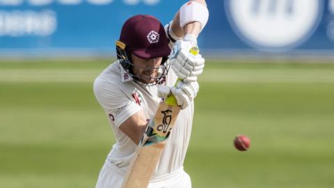 Northants' Rob Keogh was 101 not out overnight at Canterbury