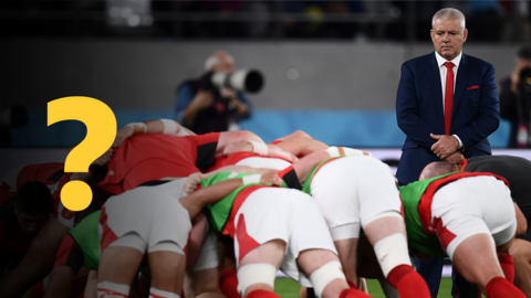 Warren Gatland and Wales players