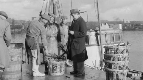 Fishermen in Lowestoft