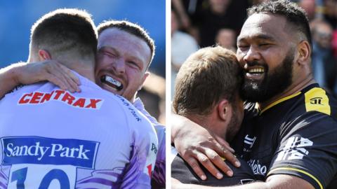 Exeter Chiefs and La Rochelle celebrate