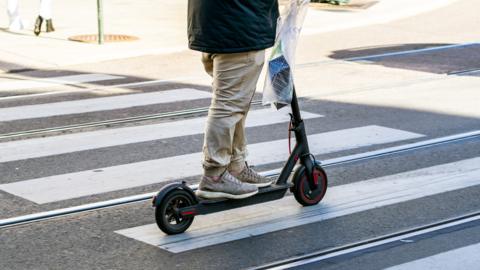 E-scooter being used in Oslo