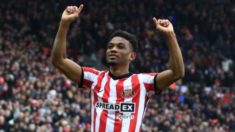 Sunderland's on-loan Man United youngster Amad Diallo has now scored four times in the last three games