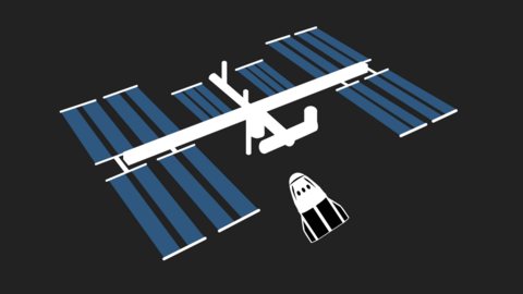 SpaceX test flight in graphics